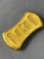 antique collection gilt copper gold bars decoration souvenirs home crafts