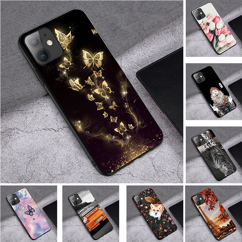 Чехол для Oppo A52 A92 A72 A32 A53 A33 A94 F9 F19 F11 A59 F1S A77 A83 A1 F5 A73 F7 F11 A9 C2 5i 6i C3 C11 цветочный Рисунок