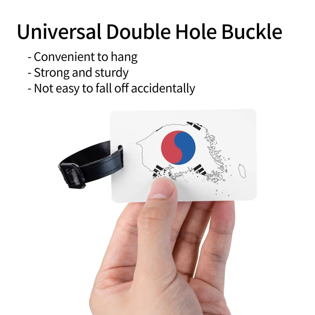 Пользовательский Флаг Южной Кореи карта бирки для багажа пользовательские