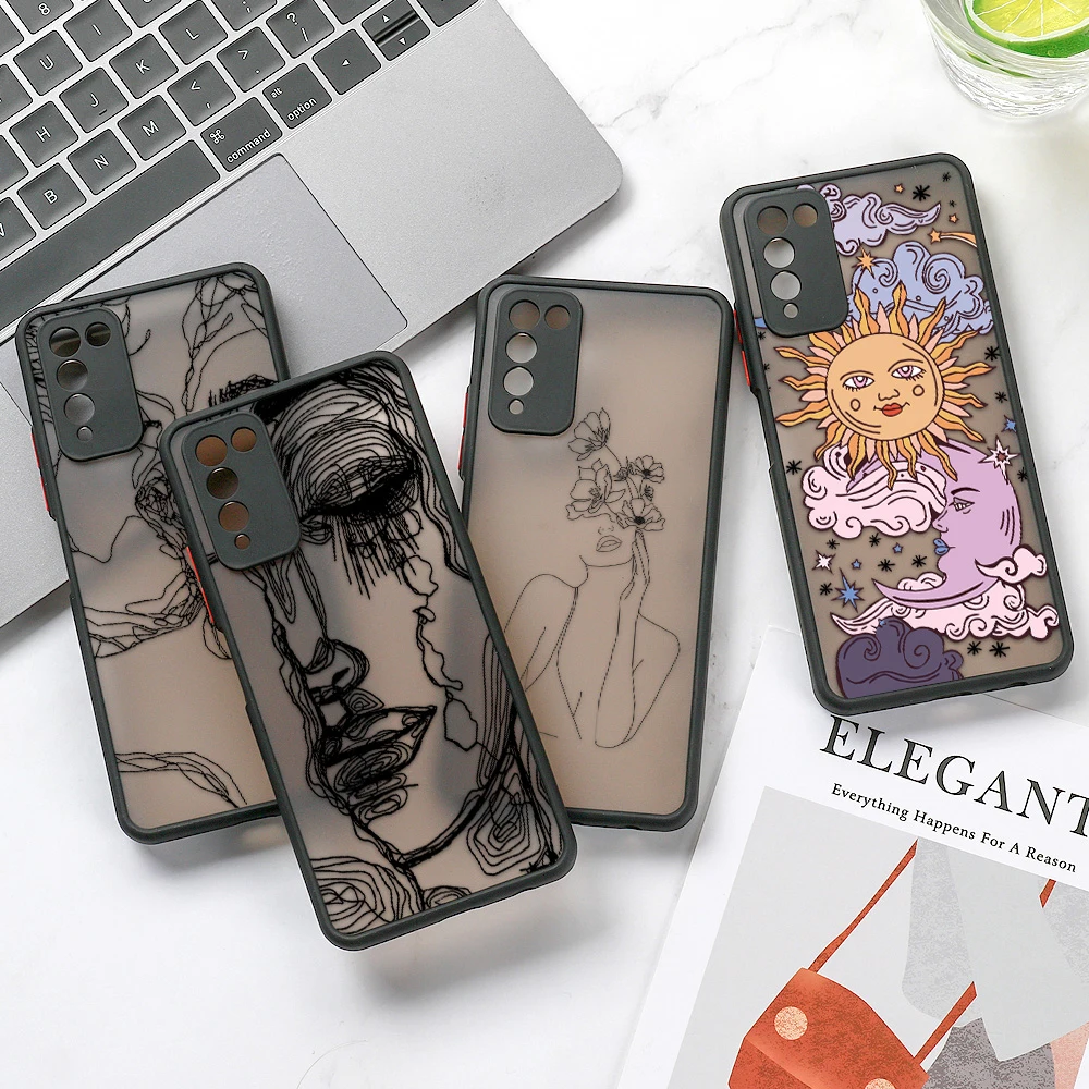 Phone Case For Huawei P30 Lite P40 Pro P50 Case on Honor 50 60 SE 30 X8 8X 9A 10X Fundas Honor 70 Bumper Shockproof Matte Cover 