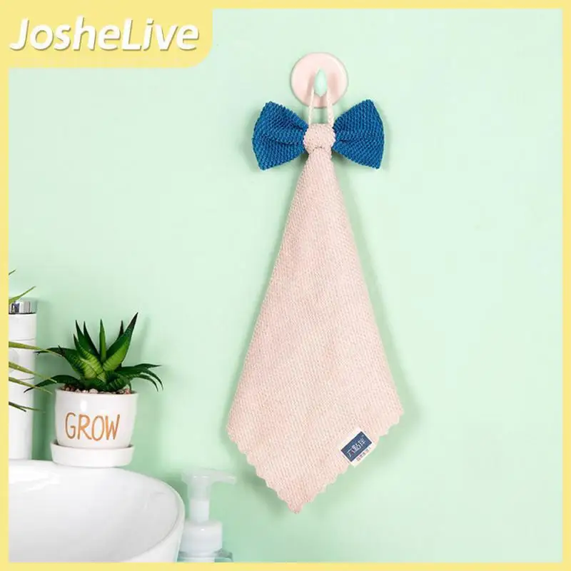 

Cute And Playful Design Wipe Towels Highly Absorbent Easy To Store Clean Towels High Density Coral Velvet Childrens Towels Bows
