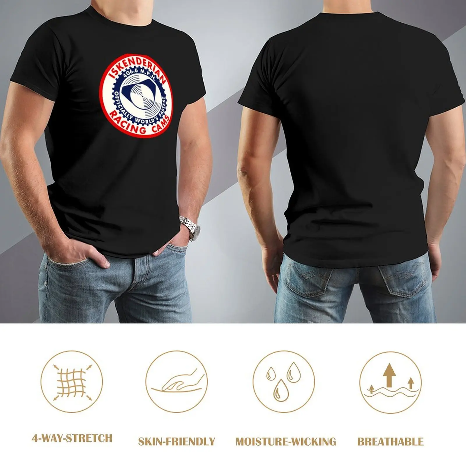 Футболка ISKY Iskenderian Racing Cams World's дизайнерские рубашки с графикой винтажная