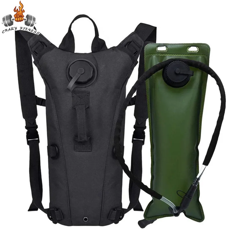 Mochila militar de hidratación de 3L, bolsa de agua para deportes al aire libre, ciclismo, Camuflaje táctico, Montañismo