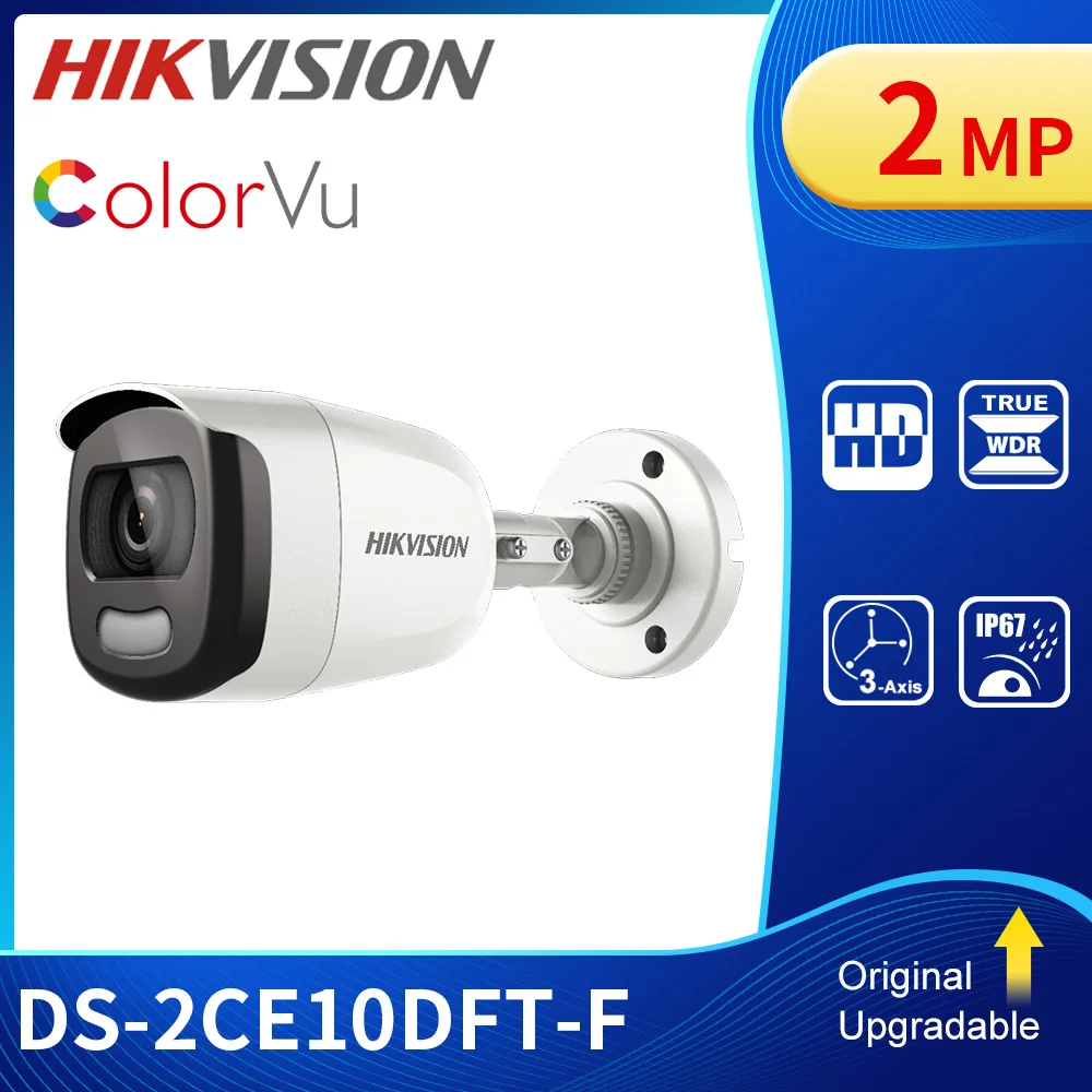 

Hikvision DS-2CE10DFT-F 2MP 1080P ColorVu Full Time Color Bullet Camera Turbo HD TVI IP67