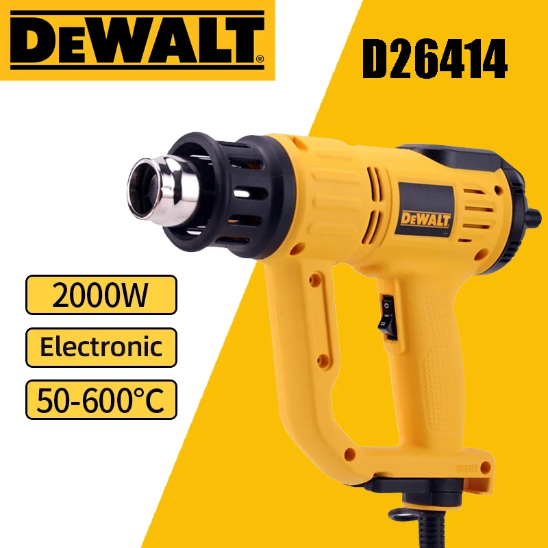 

Оригинальный тепловой пистолет DEWALT D26411/D26414, 1800 Вт/2000 Вт, высокая производительность, 220 В, электрический фен, фотопленка, электронные инструменты