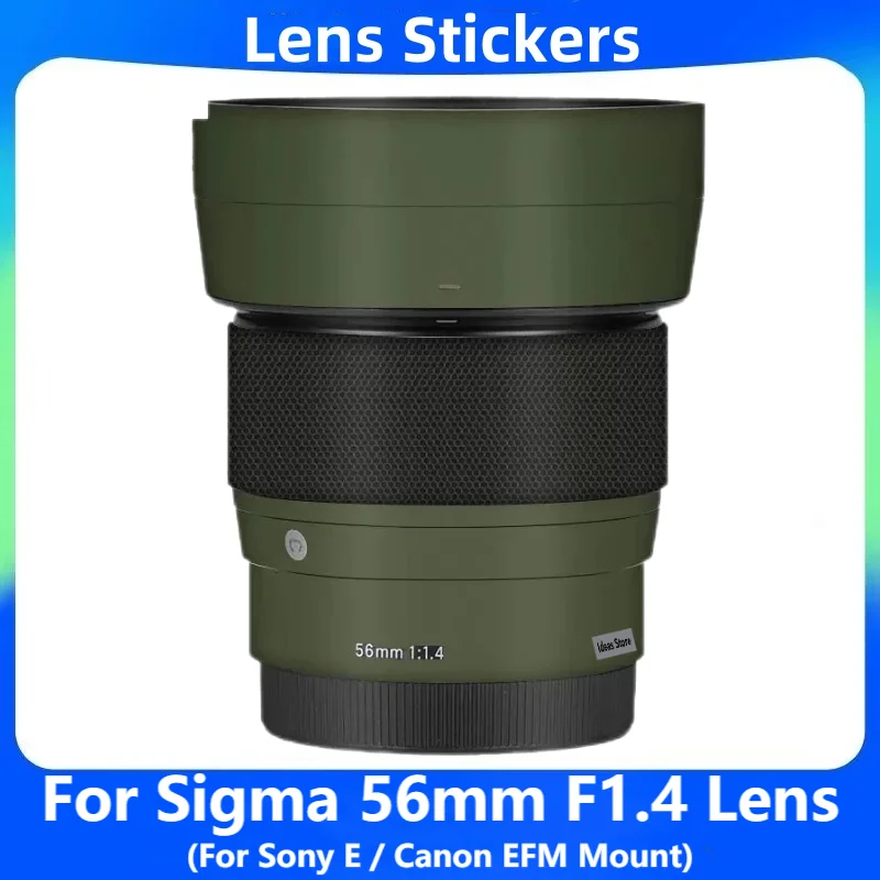 Фото Для Sigma 56 мм F1.4 DC DN наклейка на объектив камеры с защитой от царапин, защитная пленка для тела, защитная пленка для кожи №1