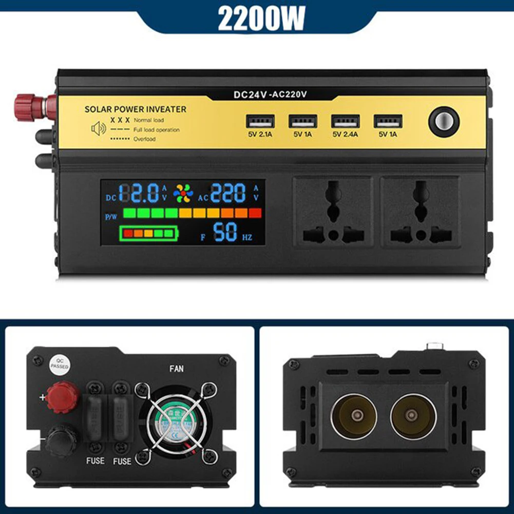 

12000W Sine Wave Inverter High Power Car Inverter Solar Inverter 12V/24V-220V Vehicle Power Solar Inverter With Transformer