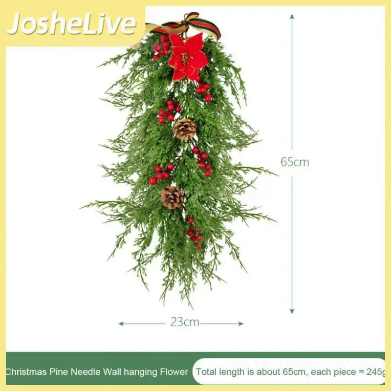 Christmas Decoration Artificial Plants Door Wall Green Plant Pine Needle Christmas Pendant Christmas Tree Decoration Home Decor