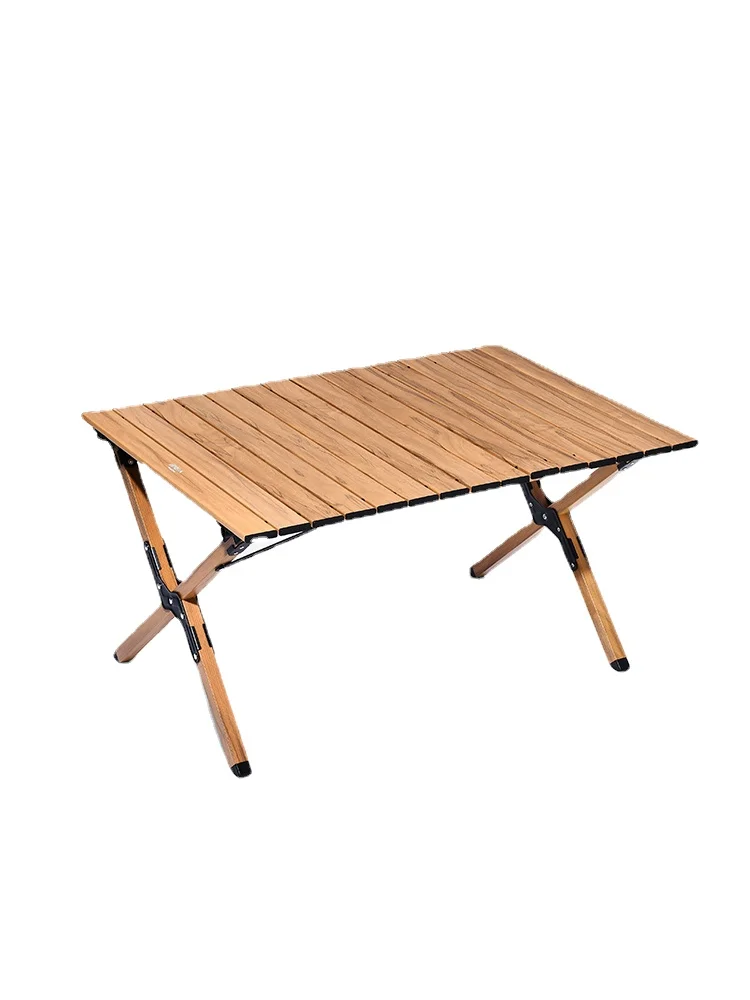 

Hxl Outdoor Folding Table Aluminum Alloy Egg Roll Table Camping Portable Table and Chair round Picnic Table