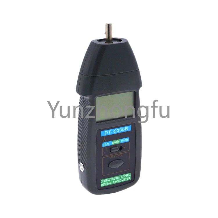 

Portable DT-2235B Measuring Range 0.5-1999RPM Digital RPM Tester Speed Gauge Meter Contact Tachometer