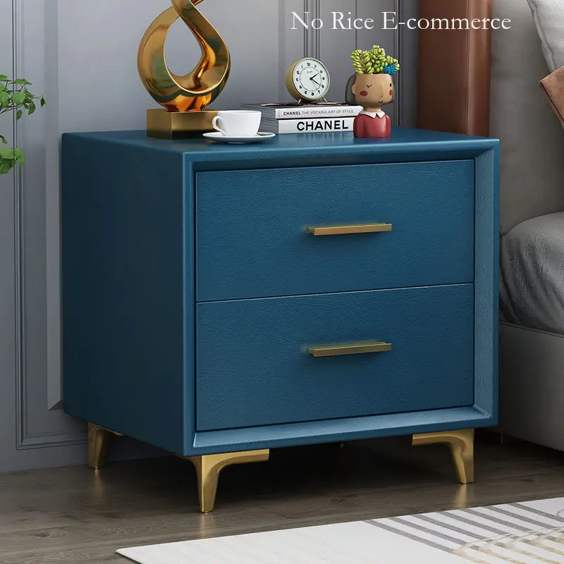 

Стол, Кожаный шкаф для хранения, Современная Минималистичная маленькая прикроватная мебель для спальни