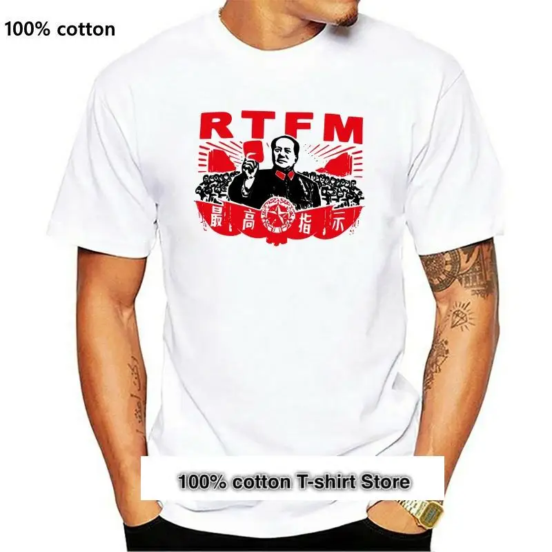 

RTFM se Manual gracioso que multitud en el Presidente Mao Geek Nerd camiseta nueva