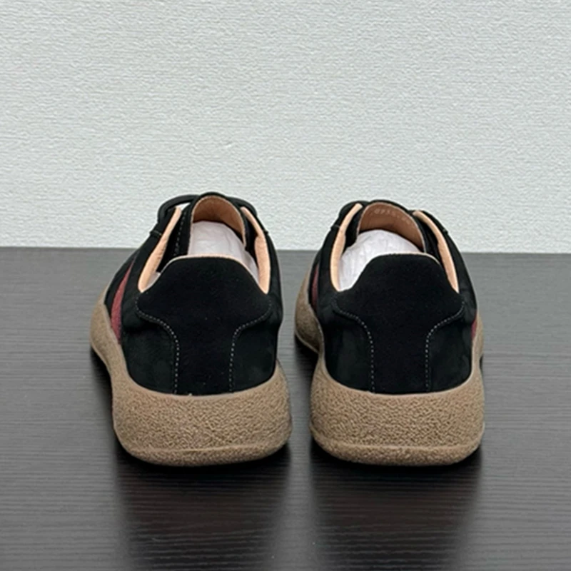 Увядшая британская винтажная удобная и дышащая повседневная кожаная обувь из