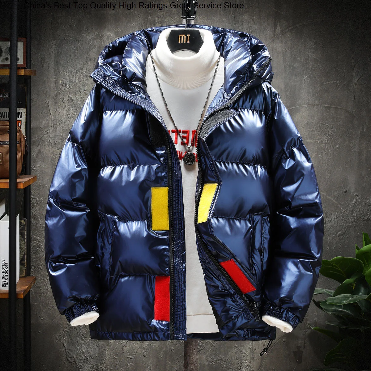 Man Men's Korean Cotton Fashion Teenager Coat Boys Down Jacket For Men 2023 Winter Clothes