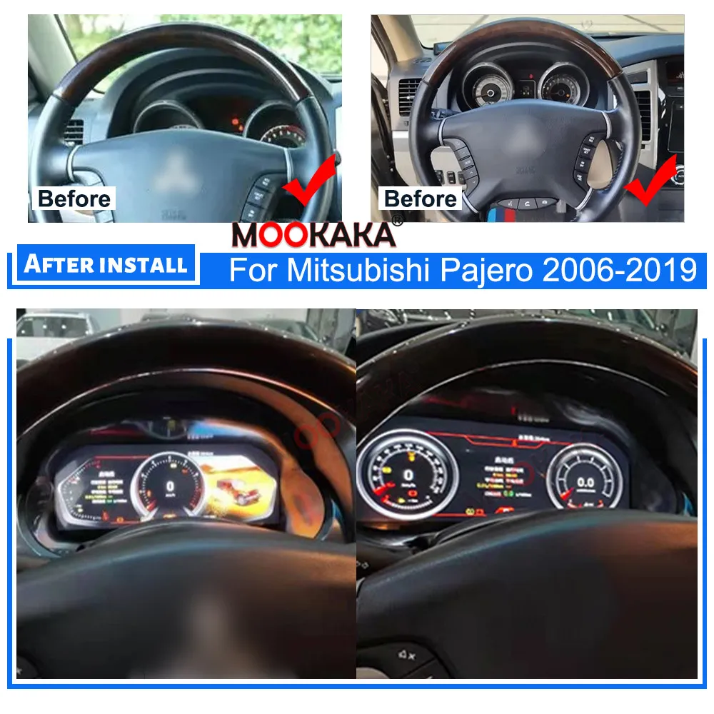 Фото 2 Din Android 13 8G+128G Автомобильный мультимедийный плеер GPS-навигатор для Mitsubishi Pajero 2006-2019, LCD-магнитола на приборную панель, Carplay №2