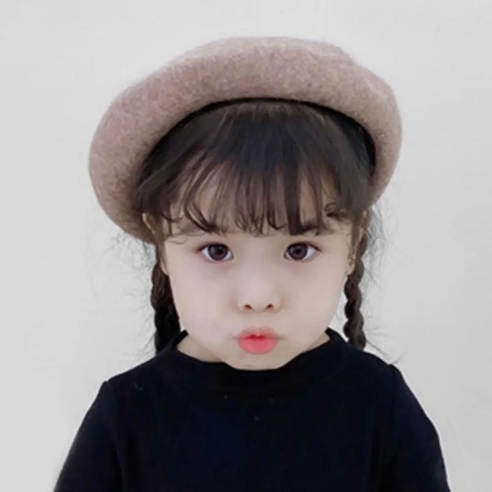 Kid Winter Hat Girl Boy Beret Warm Baby Wool Beanie Hat French Artist Painter Hat Children Beret Retro Vintage Elegant Berets