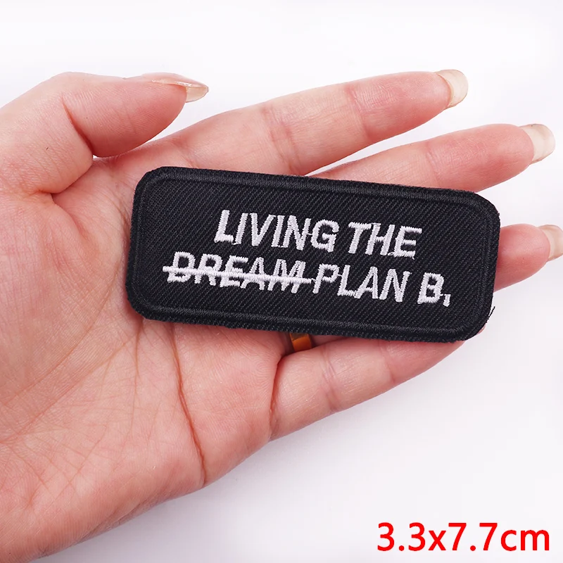 Буквенный лозунг нашивки для одежды термоклейкие на одежду персонализированные