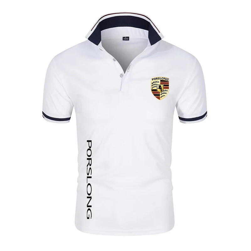 

2022 Four seasons hot sale men's polo shirt british breathable brand print fashion harajuku sewn lapel casual Wear