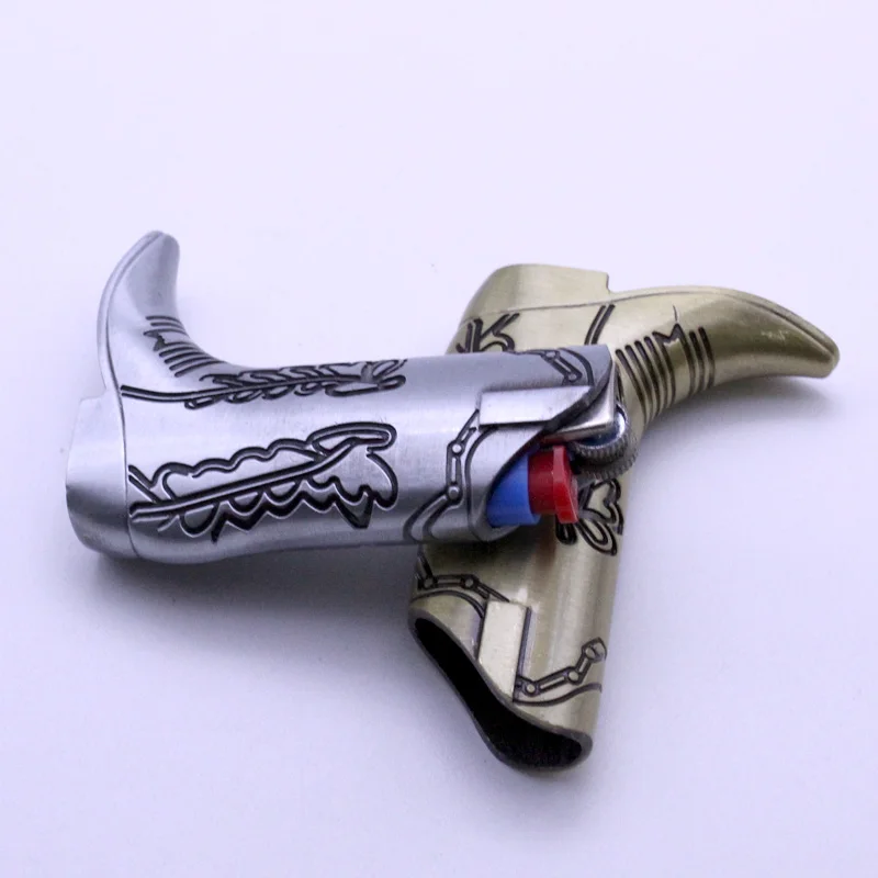 Ретро-сапоги металлический чехол для зажигалки держатель мини-размера Bic рукав J5