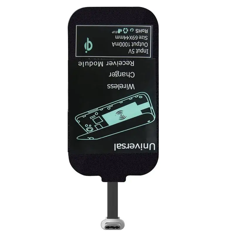 

Wireless Charger Receiver Type-C Micro USB Wireless Charging Adapter For Xiaomi IPhone5-7 Android Phone Wireless Charge