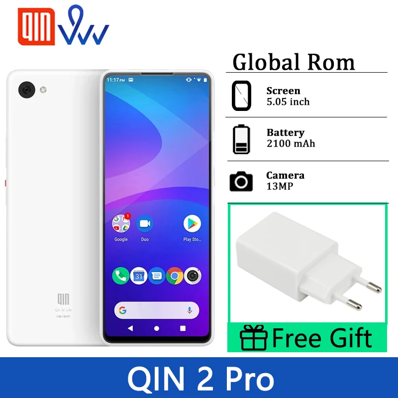 

Global Rom QIN 2 Pro SmartPhone 4G Network With Wifi 5.05 Inch 2100mAh Andriod 9.0 Octa Core Qin 2pro