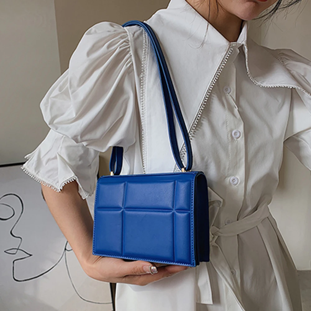 

Bags for Women PU Leather Solid Color Lattice Messenger Crossbody Bags Zipper Small Party Evening Bags Designer Handbags