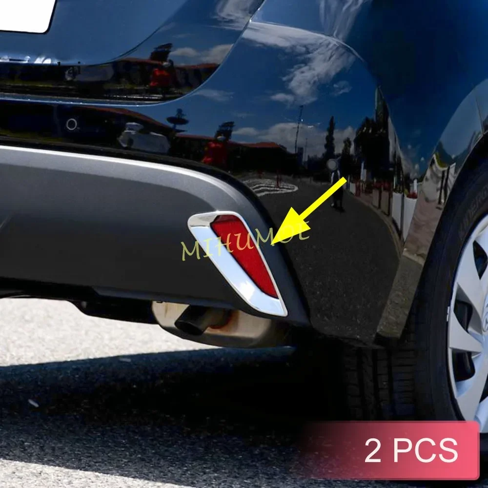 

Для Toyota Yaris 2020 2021 2022 2023 2024 2025 хромированный отражатель заднего бампера объемная противотуманная фара крышка лампы