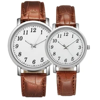 2022 new luxury couple watch fashion simple leather dial men watches casual quartz clock womens wristwatch