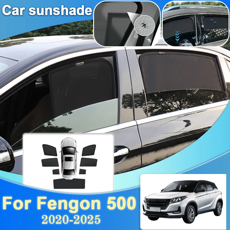 Фото Для Fengon 500 E3 DFSK Glory Seres ix3 Cirelli 2 Plus Ruichi S513 Landian Al Damani DMV 300 2020-2025 сетчатый козырек от солнца авто козырек №1