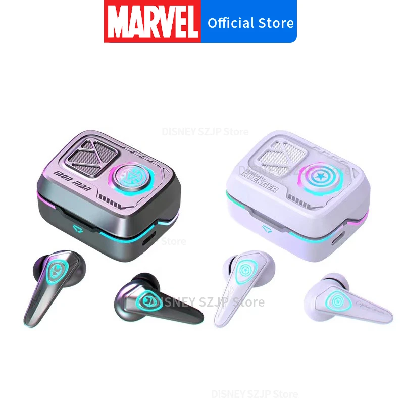 

New Disney Marvel G7 RGB Light Wireless Bluetooth Stereo Headphones Music Gaming Earphones Noise Reduction Low Latency Earbuds