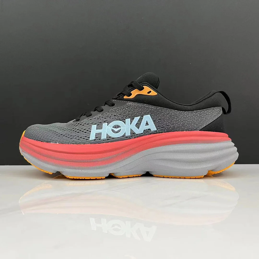 

Кроссовки HOKA ONE Bondi 8 спортивные, дышащие, Нескользящие, для бега, стиль жизни, для мужчин и женщин
