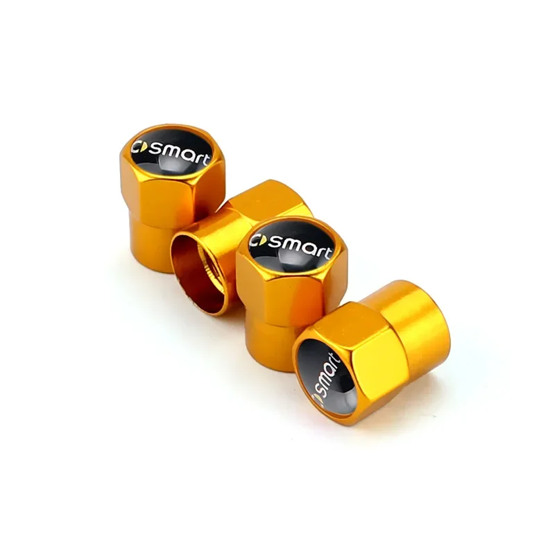 Автомобильный Стайлинг колпачки для клапанов колес крышки Mercedes Benz Smart Logo Fortwo Forfour