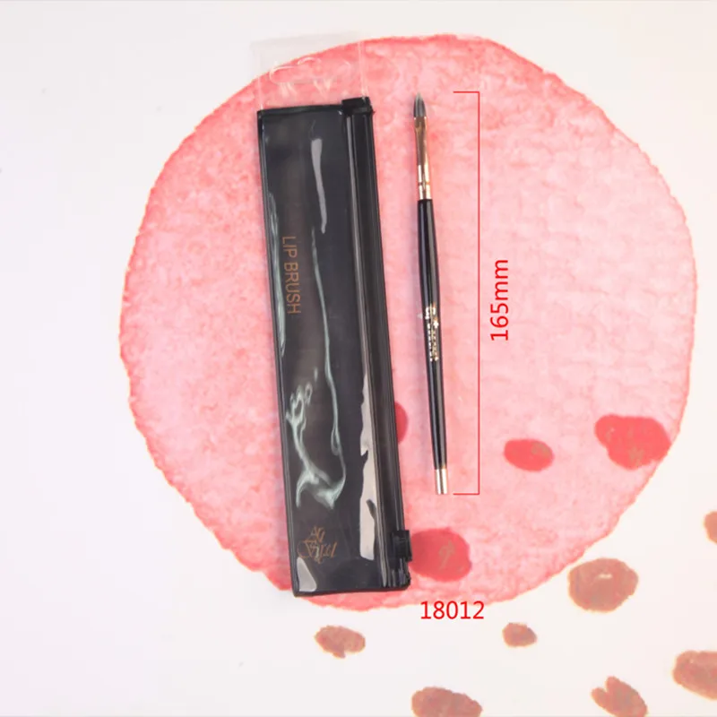 

Artsecret 18012, кисть для губ с алюминиевым ободком и крышкой, искусственная деревянная ручка, красивые инструменты для макияжа