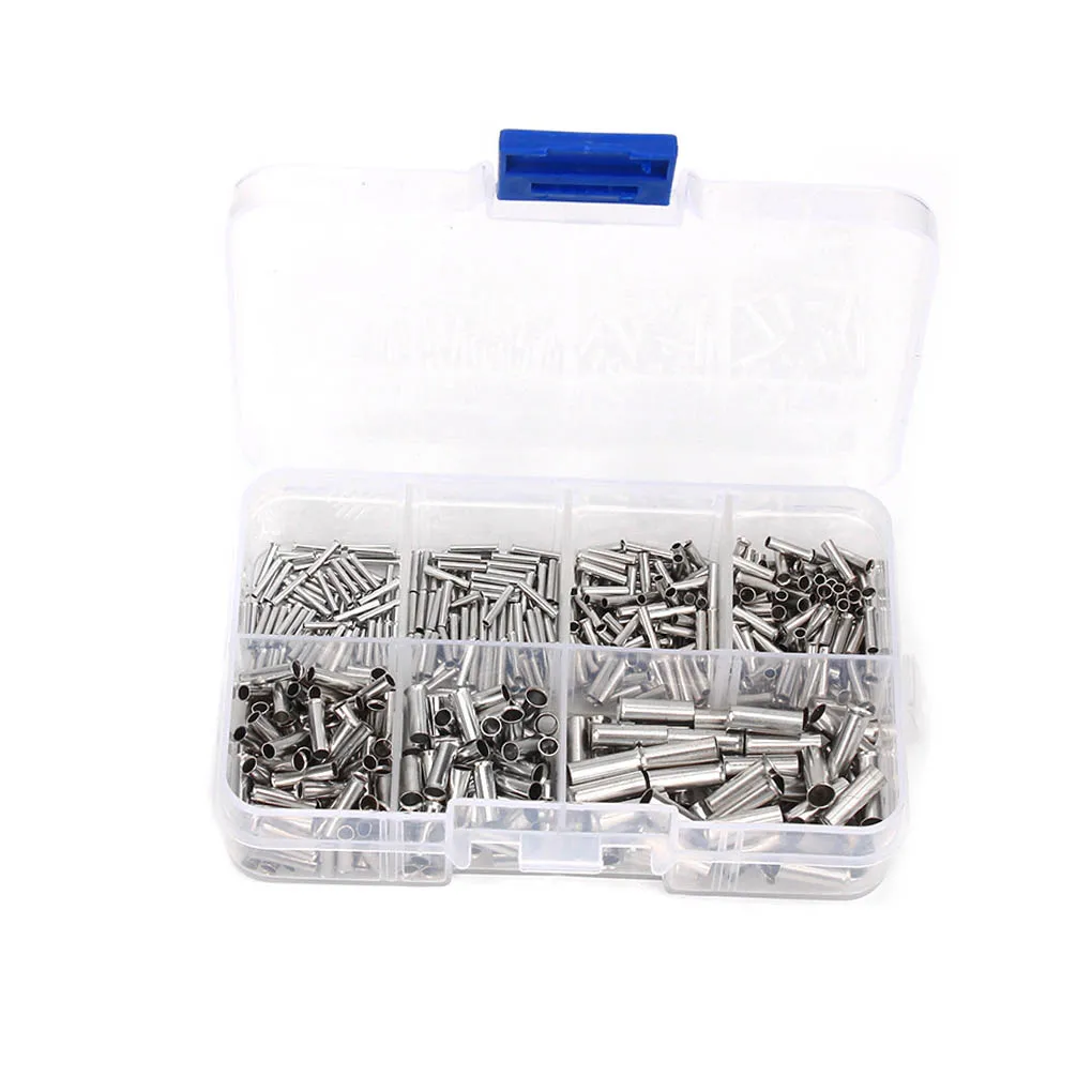 

600pcs Terminal Tube Wire Ferrules Cable Terminals Tinned Crimp Part Replacement Maintenance Accessory Facility