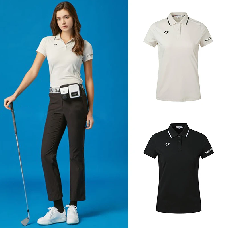 

New Apparel Golf Summer Clothes Fashion Casual Sports Commuting Slim Solid Color Short Sleeve T-shirt Clothes