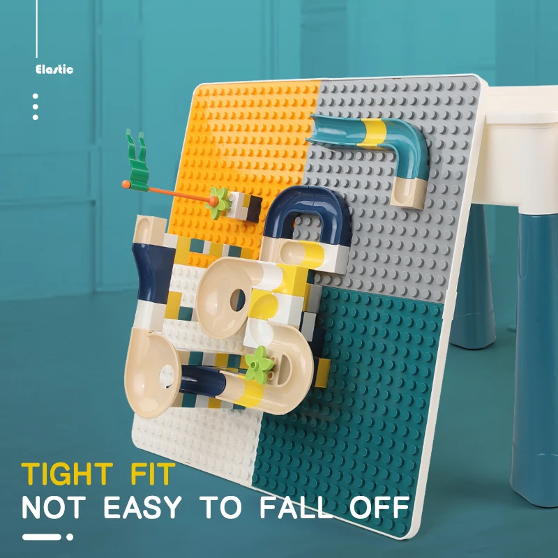 Детский Рабочий стол Монтессори с 128 большими строительными блоками Обучающие