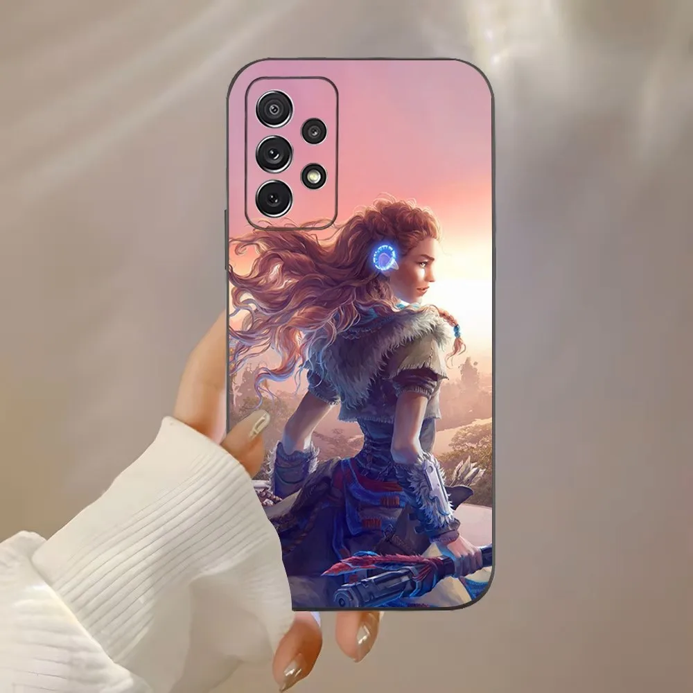 H-Horizon Z-Zero Dawn Aloy Phone Case For Samsung Galaxy A91 A80 A73 A72 A71 A53A52 A32 A31A22 A21s A20 Black Cover