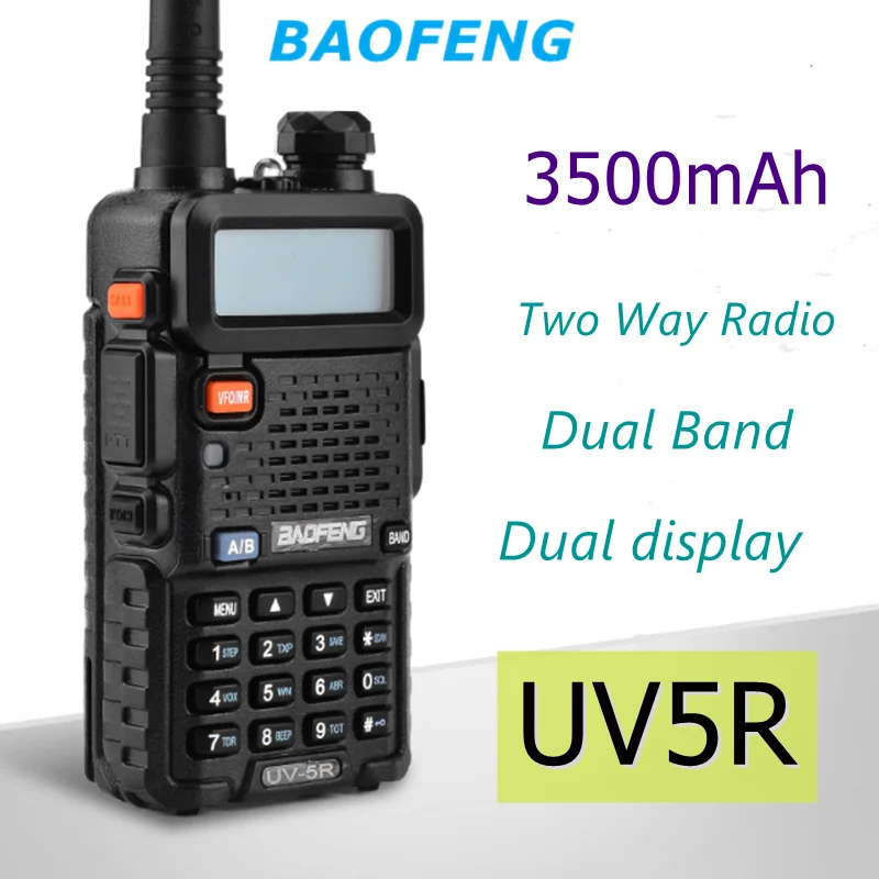 

Портативная рация BaoFeng UV 5R для автомобиля, портативное автономное радио, высокомощный приемопередатчик для автомобиля