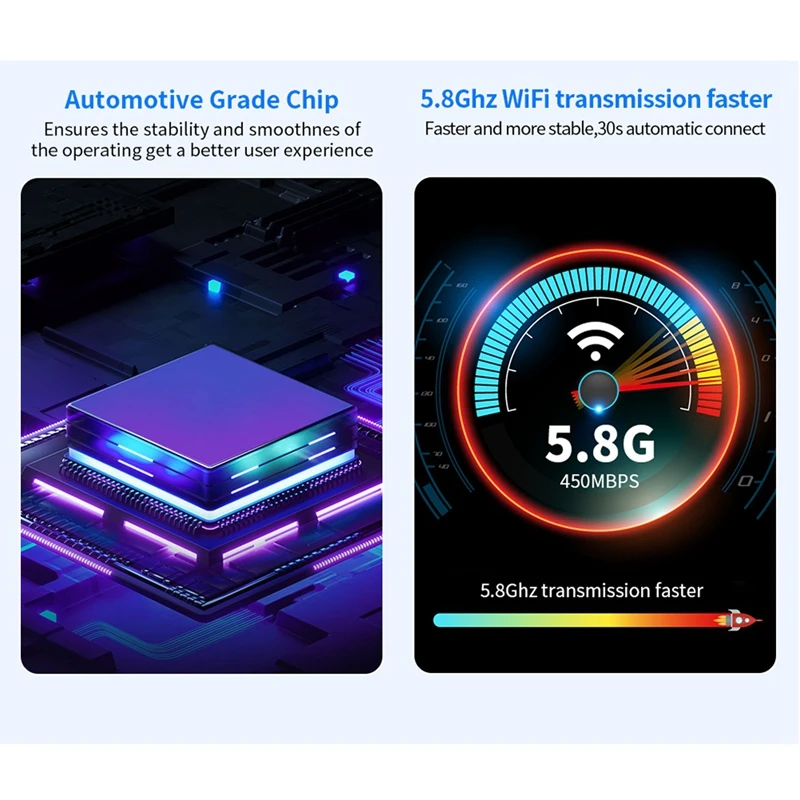 

Carplay AI Box ABS Car Wired Carplay To Wireless Carplay Linux System Fast Connect Smart Mini AI Box