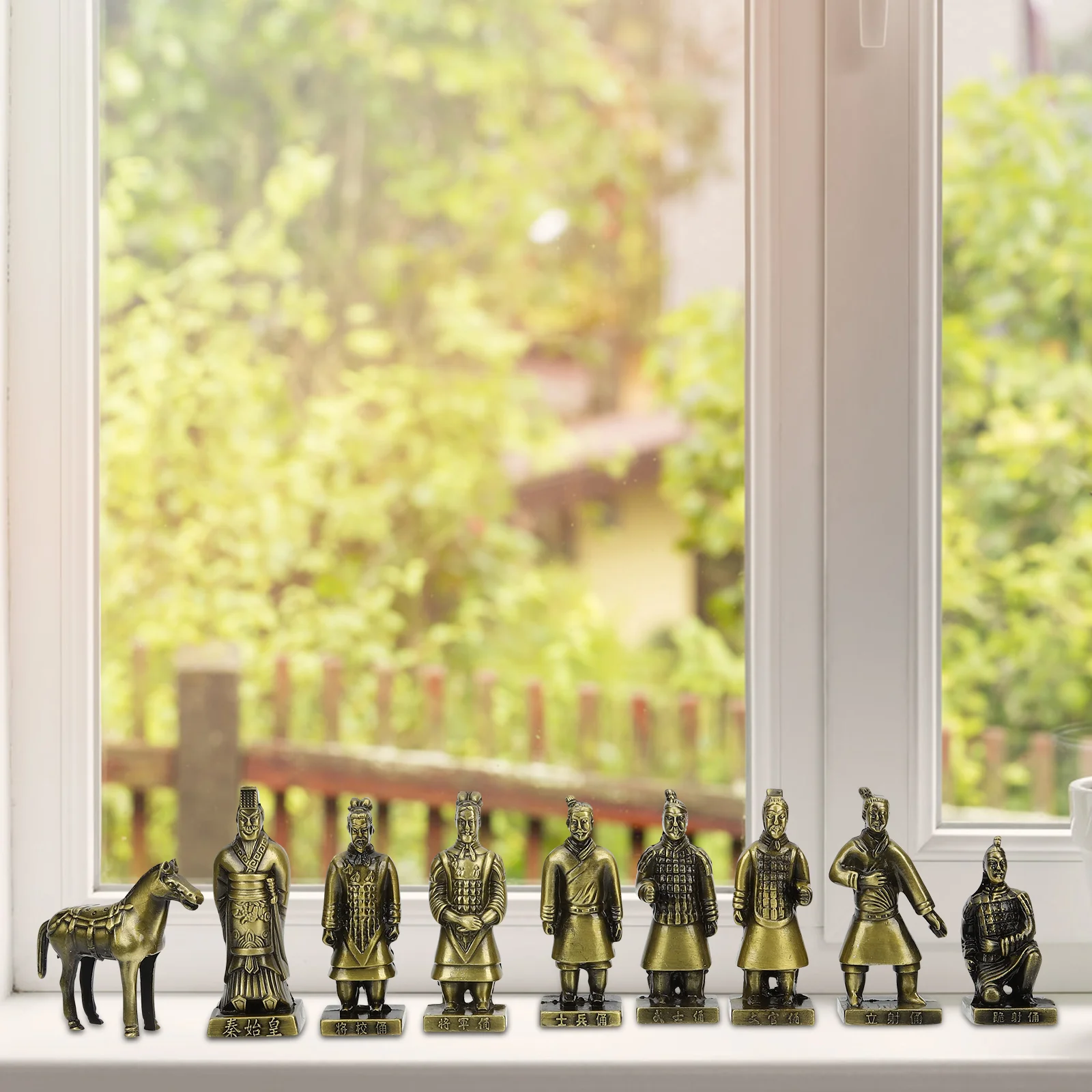 Терракотовые воины игрушки фигурка настольный декор ретро статуя лошади