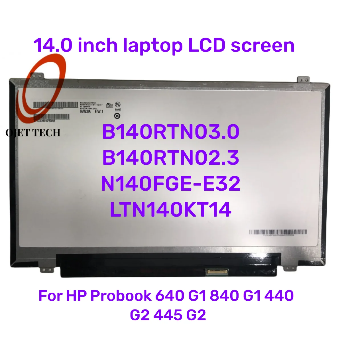 ЖК-экран для ноутбука HP Probook 640 G1 840 G1 440 G2 445 G2, 14 дюймов
