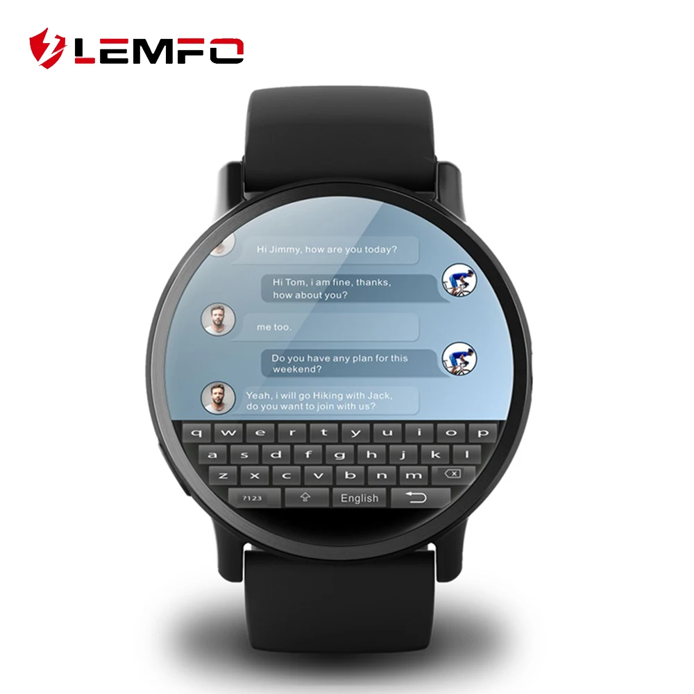 

LEMFO LEM X Smart Watch 4G Android 7.1 8MP Camera GPS 900Mah Battery Replacement Strap 2.03 inch 640*590 Screen Android Men LEMX