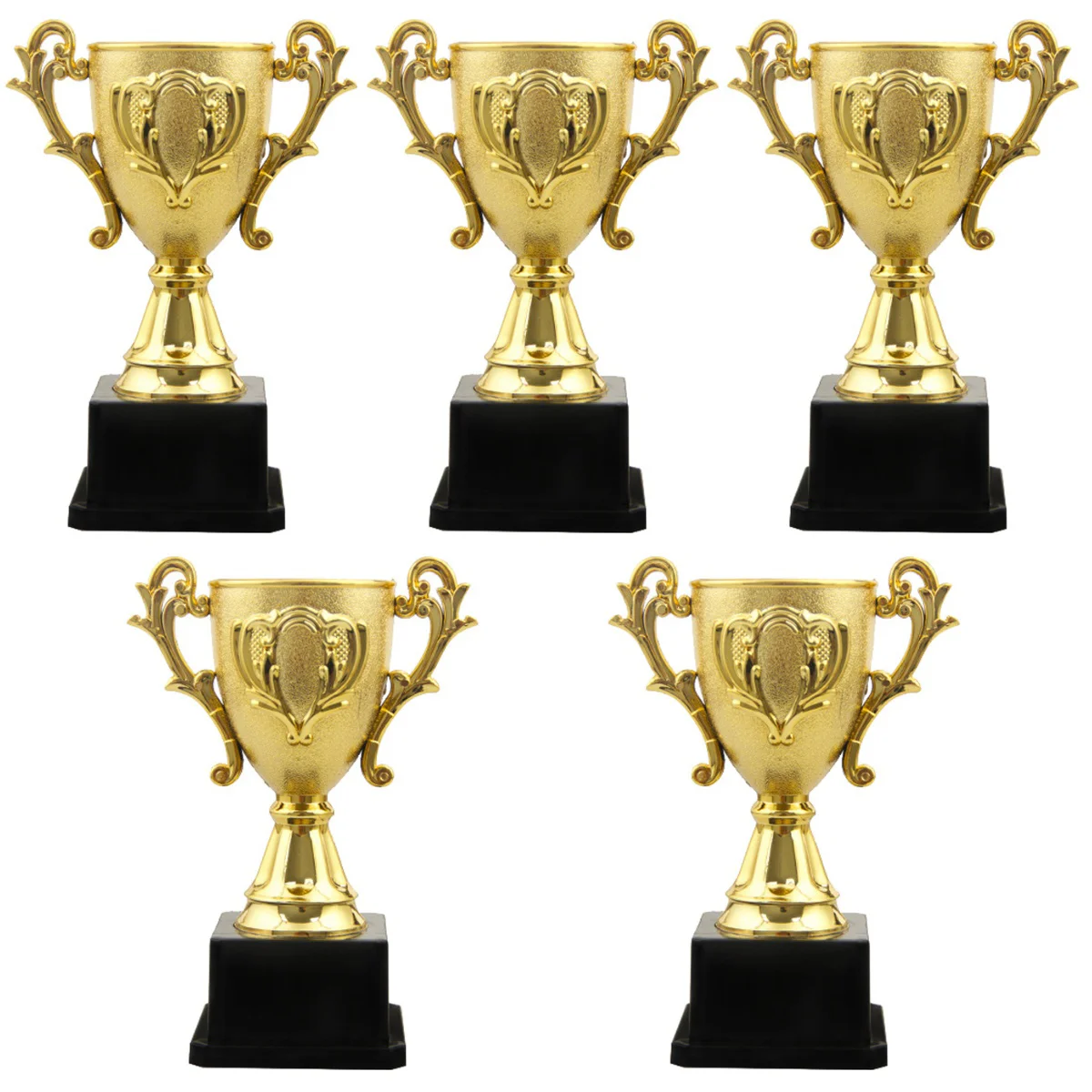 

10 Pcs Reward Plastic Cups Kids Prize Trophies Prize Cups Models (Golden)