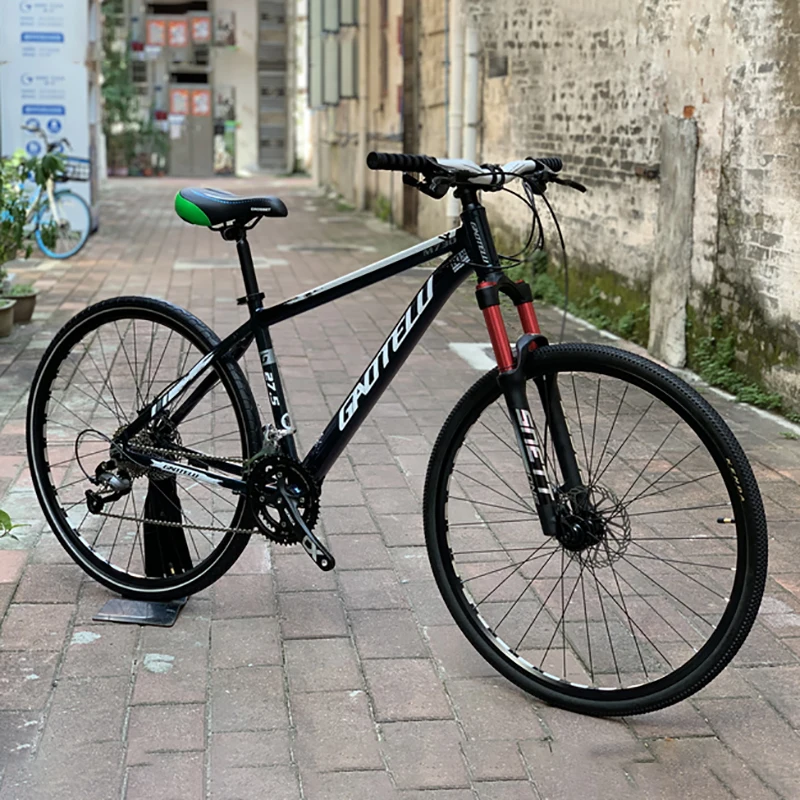 18 Speeds All Terrain Urban Bicycle Aluminum Alloy Frame Pneumatic Shock Absorber Front Fork Oil Disc Brake City Commuter Bike