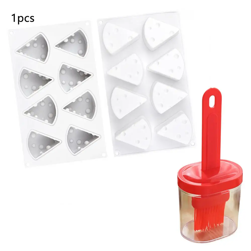 

One-piece Oil Bottle Brush With Lid Home Supplies With Lid Silicone Baking Tray Baking Tools Baking Utensils Safe Use Mold