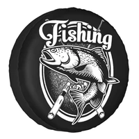 fish just one more cast i promise spare wheel cover for jeep mitsubishi pajero 4wd rv fishing addiction fisher tire protector
