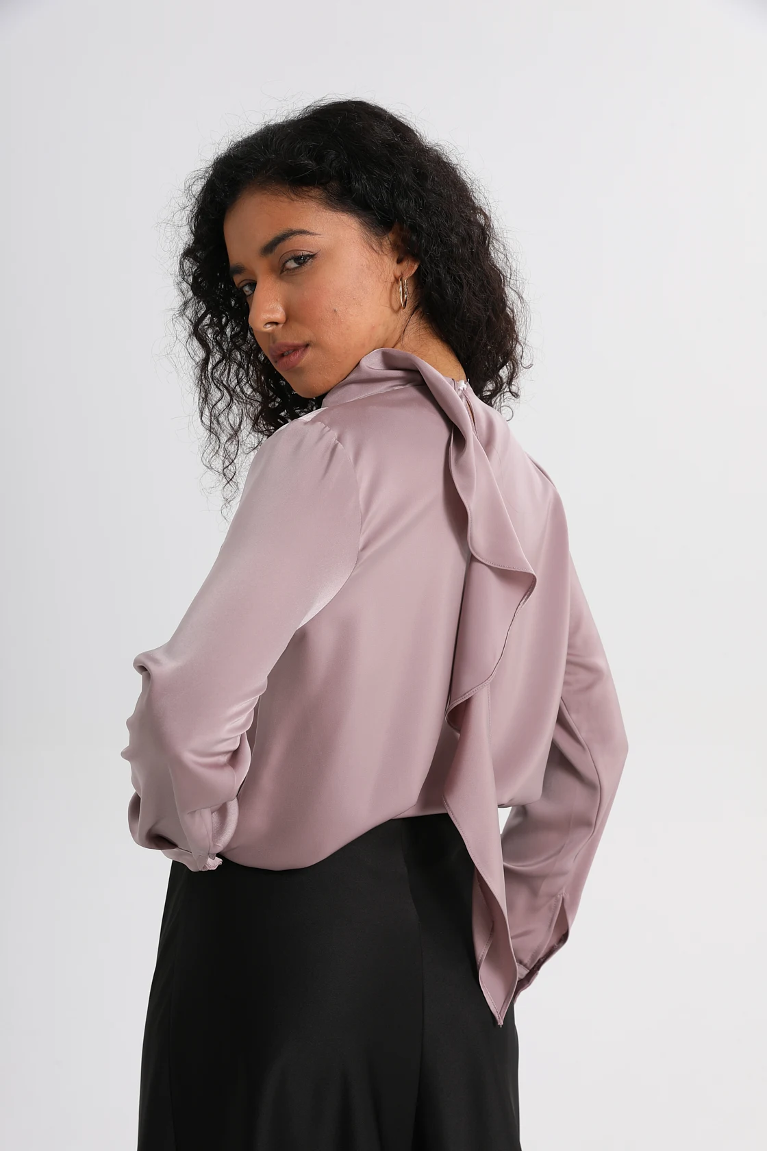 JHJN французские женские блузки элегантная рубашка в стиле ретро со шнуровкой и