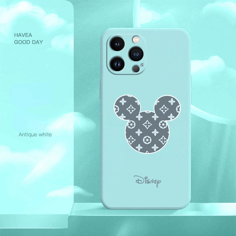 

Disney Mickey Minnie Cartoon Phone Case Cover for IPhone 11 13 12 Pro Max Mini X XR XS 7 8 Plus SE 2020 Shockproof Back Cover
