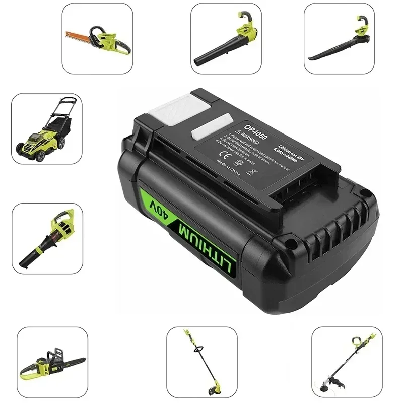 Совершенно новый OP40601 40 В 6 0 Ач Li-Ion Akku Für Ryobi OP4060 OP4050 OP4030 OP4026 RY40200 OP4040 RY40430 RY40770 RY40440