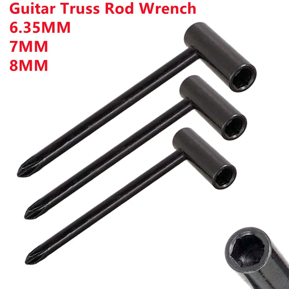 

3Pcs Guitar Hex Truss Rod Adjusting Different String Gauges Tool Wrench Box Spanner Set 6.35mm 7mm 8mm Guitar Parts Accessories